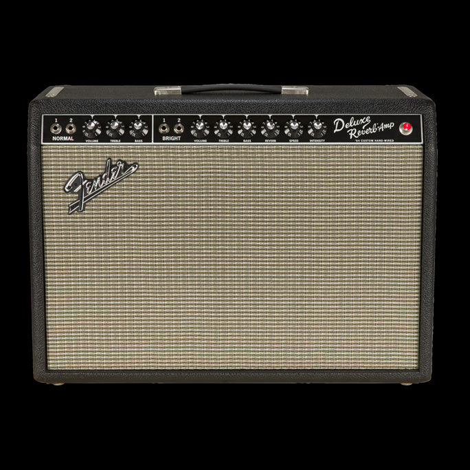 Fender '64 Custom Deluxe Reverb Hand-wired 1x12" Guitar Amp Combo Front 