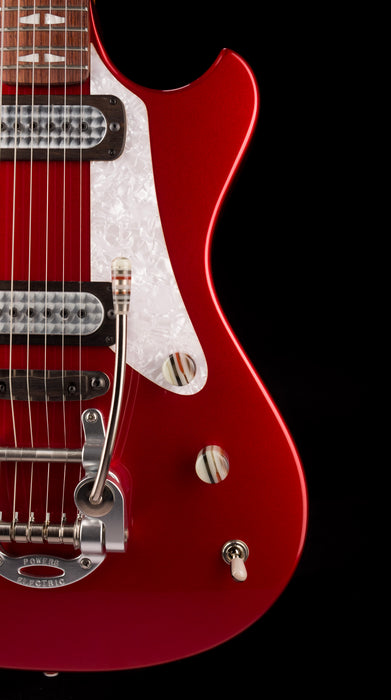Pre Owned Powers Electric A-Type Crystal Red Metallic with Softshell Case - 2