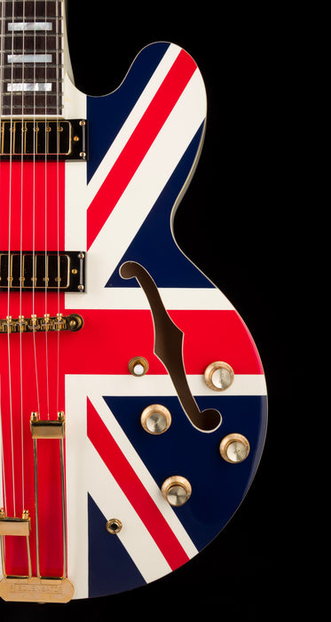Pre Owned Epiphone Limited Edition Union Jack Sheraton Right Side