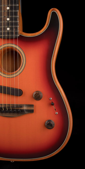 Used Fender Acoustasonic Stratocaster Sunburst With Gig Bag