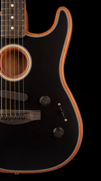 Used Fender Acoustasonic Stratocaster Black With Gig Bag