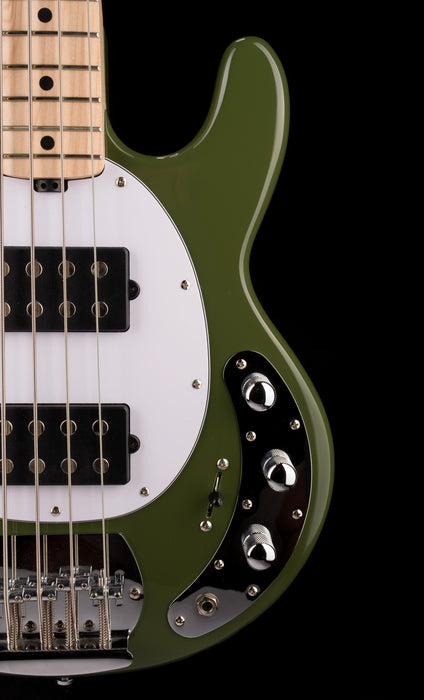 Used Sterling by Music Man SUB Series StingRay HH Bass Olive