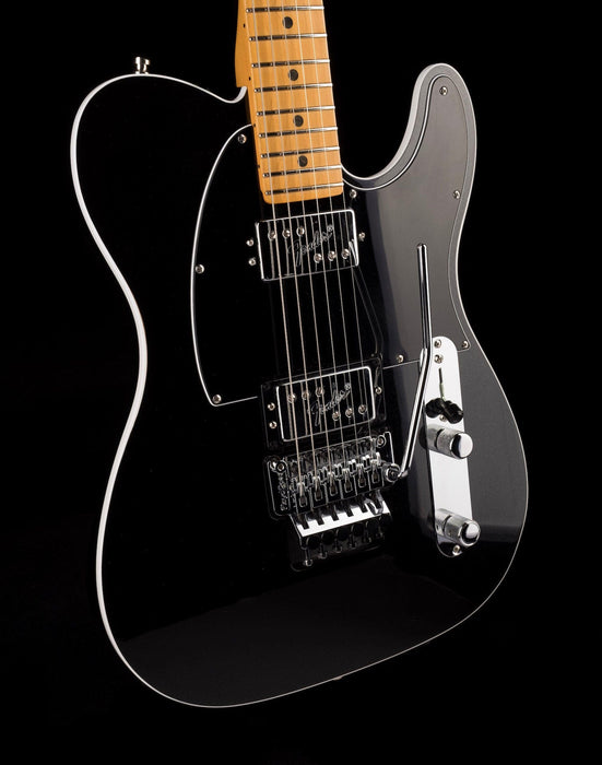 Used Fender American Ultra Luxe Telecaster Floyd Rose HH Mystic Black with OHSC
