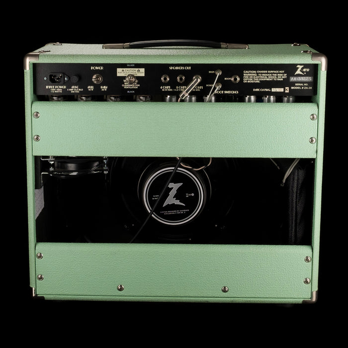 Pre Owned 2016 Dr. Z Z-Lux 1x12" Sea Foam Green Guitar Amp Combo With Footswitch And Cover