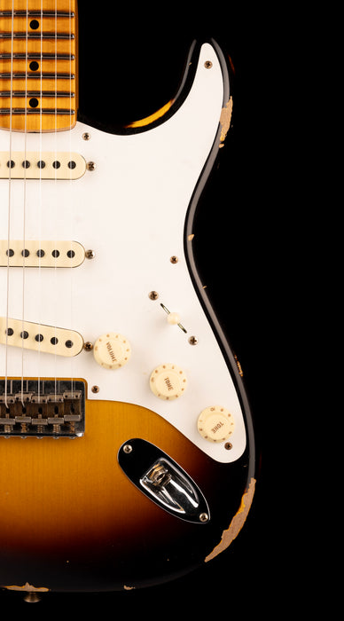 Fender Custom Shop Limited Edition Troposphere Strat Hard-Tail Heavy Relic Super Faded Aged 2-Color Sunburst