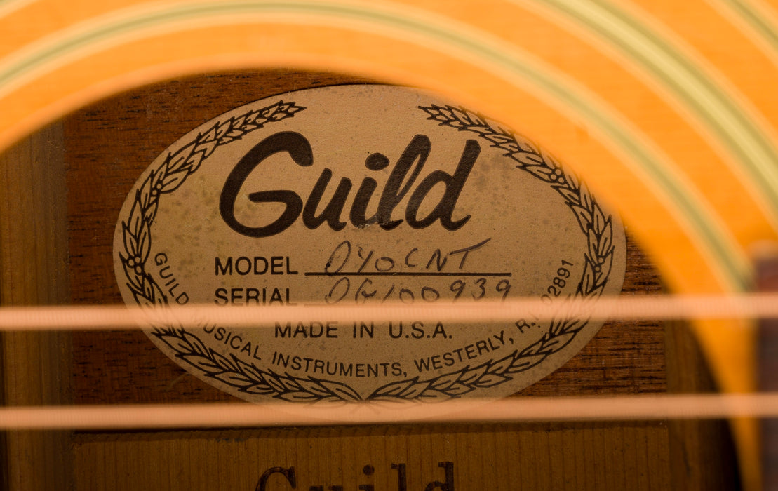 Vintage 1982 Guild D40C Natural Acoustic Guitar With OHSC