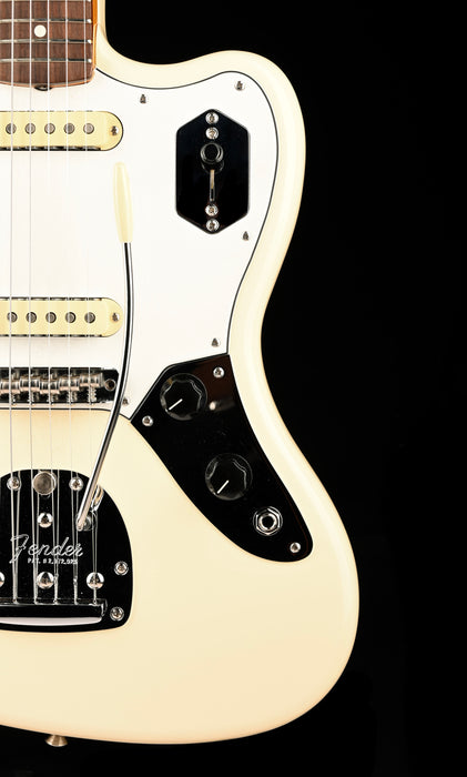 Pre Owned Fender Artist Series Johnny Marr Jaguar Olympic White With OHSC