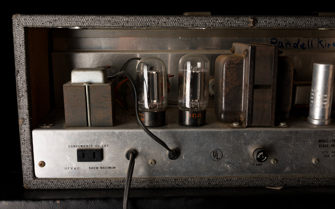 Pre Owned Silvertone 1960s Model 1484 Twin 12 Guitar Amp Gray