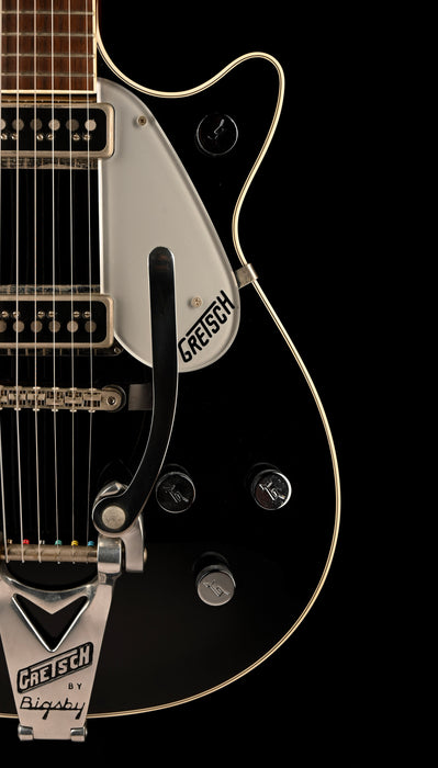 Used 2004 Gretsch G6128T-1957 Duo Jet Black Electric Guitar With OHSC