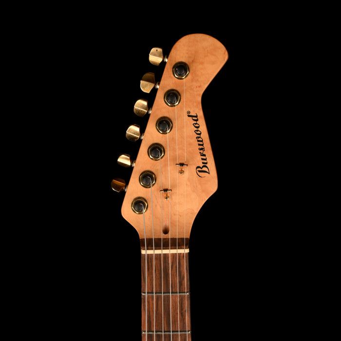 Used Burswood S-Style Rosewood Fingerboard Black Electric Guitar
