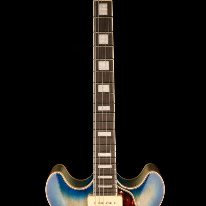 Pre Owned D'Angelico	Premier Series DC Boardwalk Semi-Hollow Blue Burst With Gig Bag