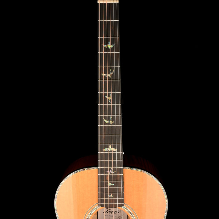 Pre Owned 2022 PRS SE P50E Tonare Parlor Natural Acoustic Guitar With Gig Bag