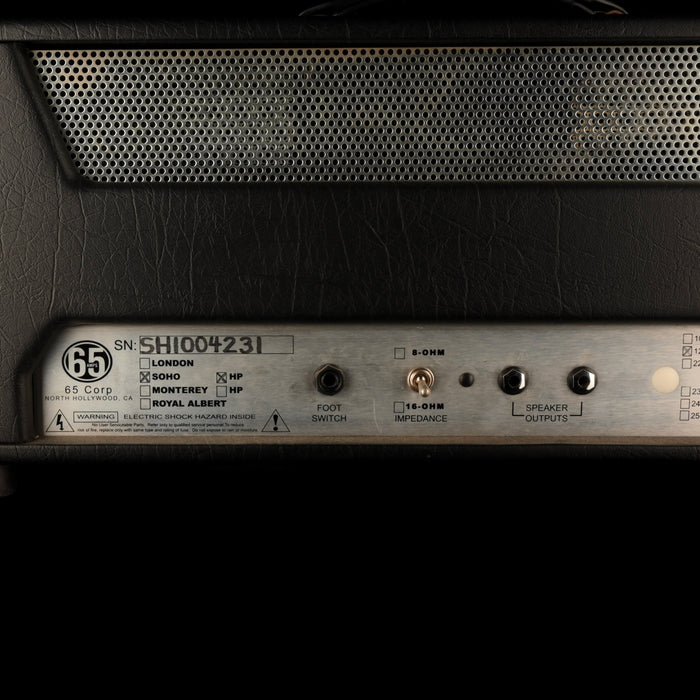 Pre Owned 2010 65 Amps Soho Hi Power Guitar Amp Head With Cover