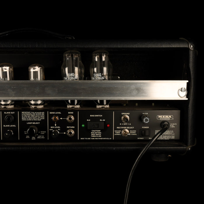 Used Mesa-Boogie Dual Rectifier Trem-O-Verb Amplfier Head with Footswitch and Cover