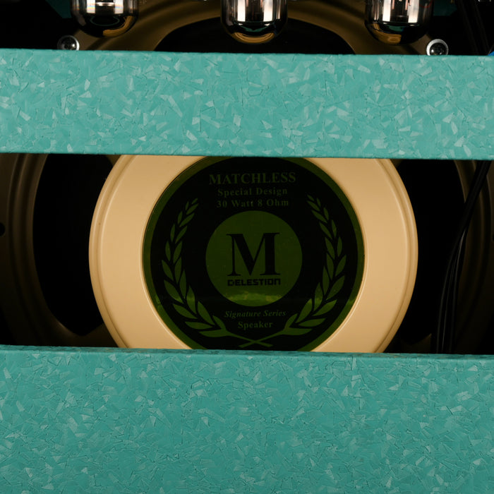 Pre Owned 2021 Matchless Laurel Canyon Shower Curtain Turquoise 1x12" Guitar Amp Combo