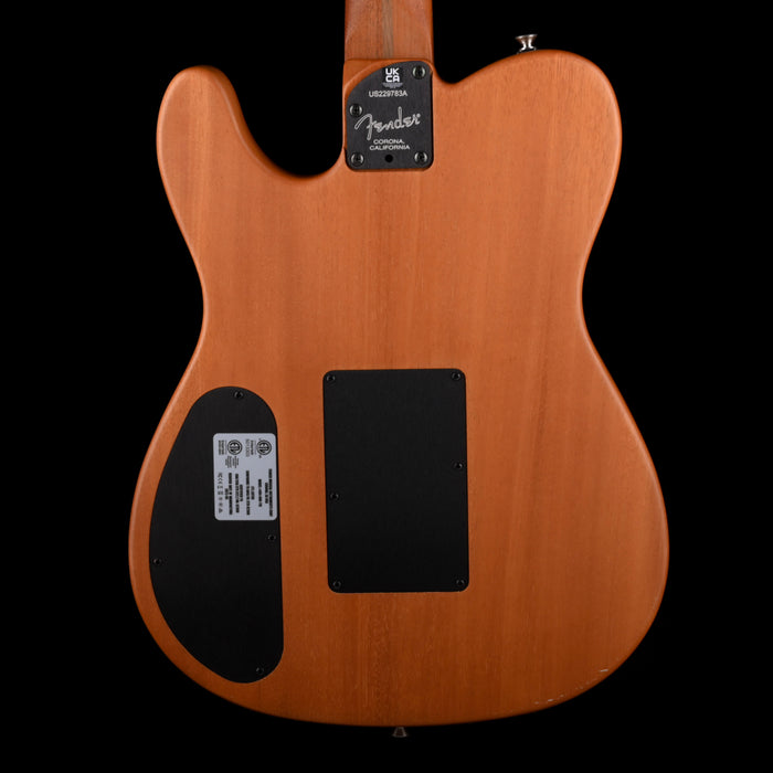 Used Fender American Acoustasonic Telecaster All-Mahogany Bourbon Burst With Gig Bag