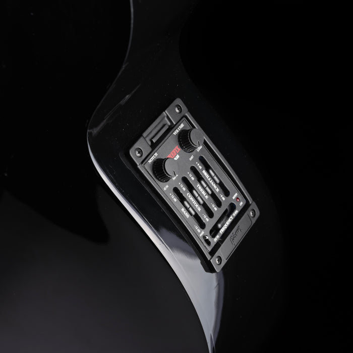 Used Gibson J-180EC Ebony Acoustic Electric Guitar With OHSC