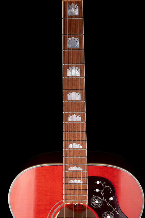 Used 2016 Gibson Limited Edition SJ-200 Trans Cherry - One of 50 - With Mono Case