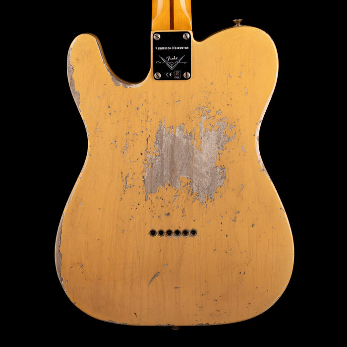 Pre Owned Fender Custom Shop 1951 Telecaster HS Heavy Relic Faded Aged Nocaster Blonde With OHSC