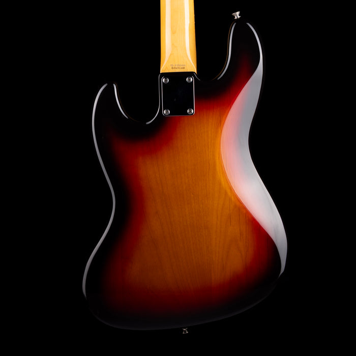 Pre Owned 2004 Fender Made in Japan 1962 Reissue Jazz Bass 3-Tone Sunburst With Case