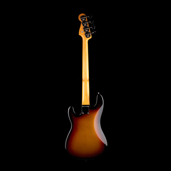 Pre Owned 2022 Fender American Vintage II 1960 Precision Bass 3-Tone Sunburst With Custom Shop Pickups With OHSC