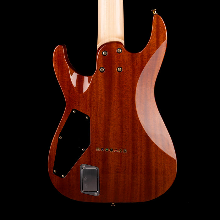 Used ESP USA Custom M-7 HT 7-String Lime Burst with OHSC