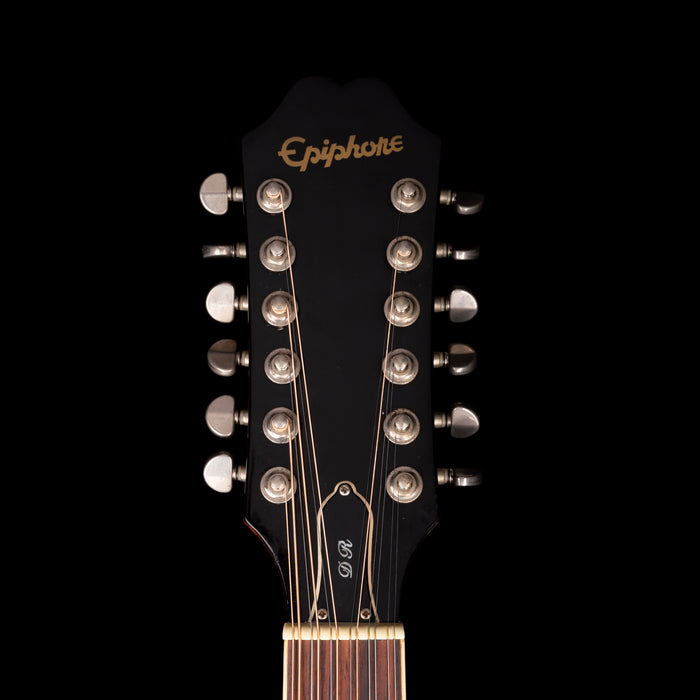 Used Epiphone DR-212 Natural 12-String Acoustic Guitar with Gig Bag