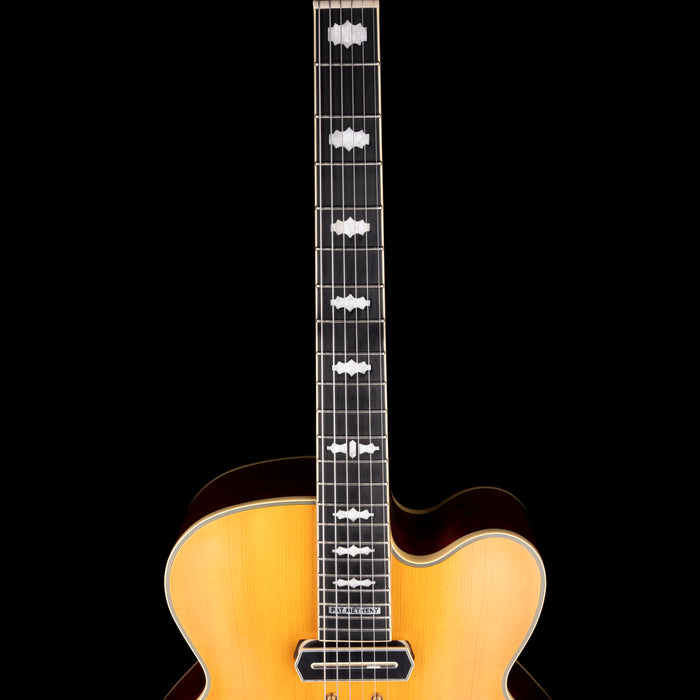 Pre Owned Ibanez PM3C Pat Metheny Signature Hollow-body Electric Guitar Natural Amber With OHSC