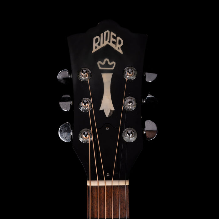 Pre Owned 1970's Rider RG-500 Acoustic Guitar Natural With Gig Bag