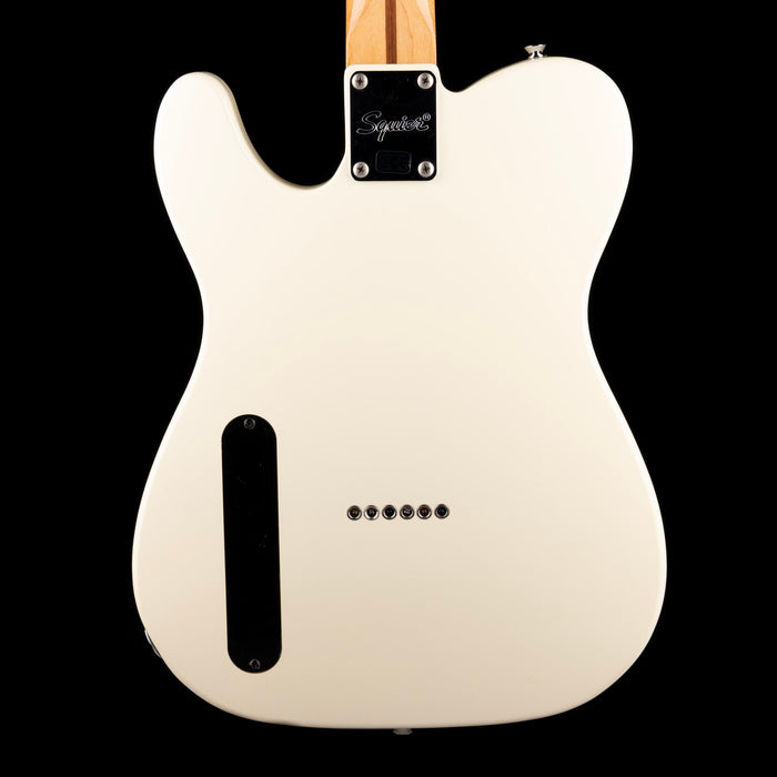 Used Fender Custom Built Sub-Sonic Cabronita Telecaster Thinline Baritone Olympic White