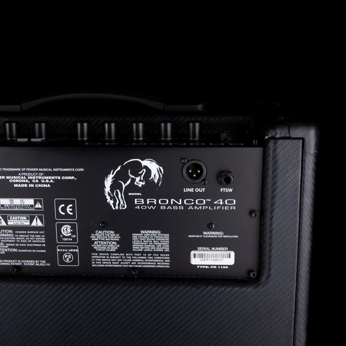 Used Fender Bronco 40 Bass Amp Combo