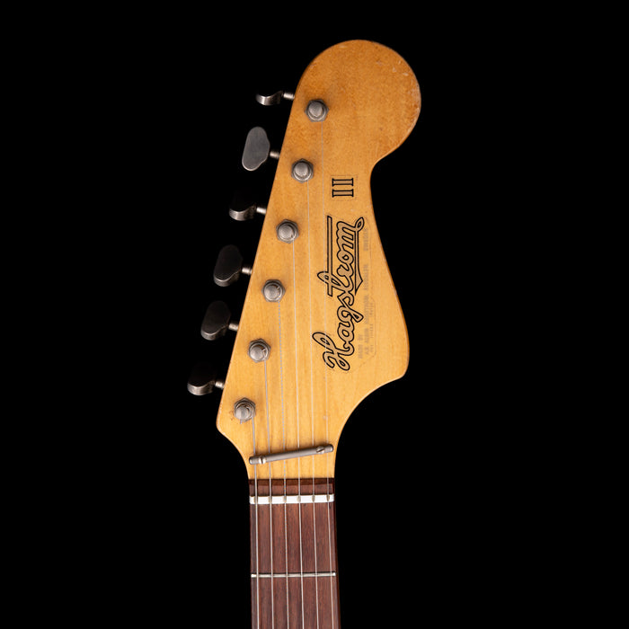 Vintage 1967 Hagstrom H-2 Black Electric Guitar With Gig Bag