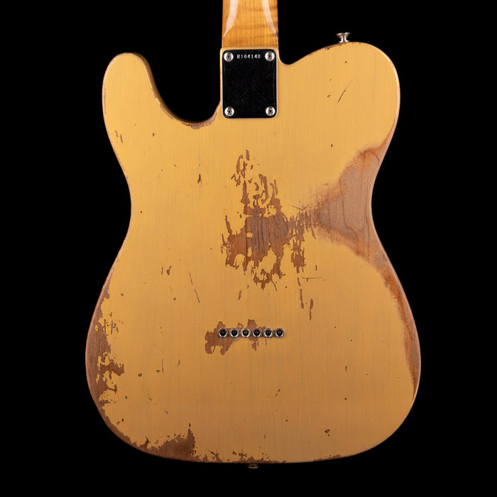 Pre Owned 2020 Fender Custom Shop Heavy Relic 1963 Telecaster Butterscotch Blonde With OHSC