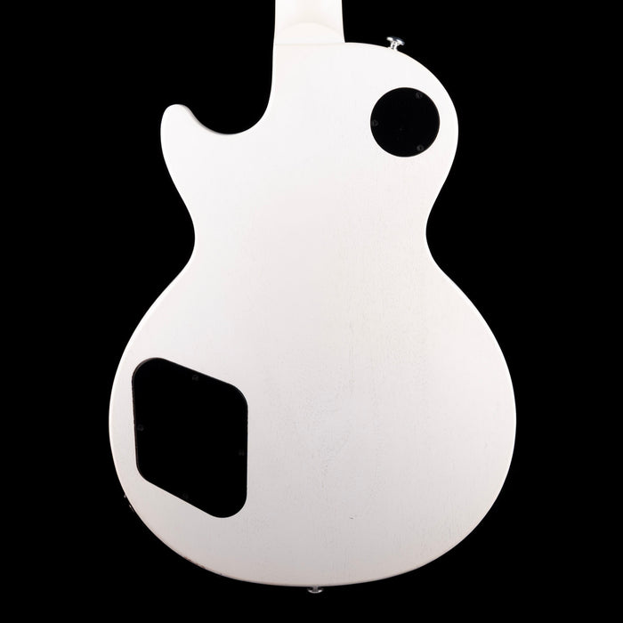 Pre Owned 2020 Gibson Les Paul Special Tribute P-90 Worn White Satin Electric Guitar With Gig Bag