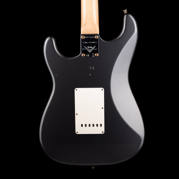 Used 2024 Fender Custom Shop 1968 Stratocaster Journeyman Relic Charcoal Frost Metallic with OHSC