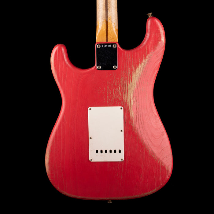 Fender Custom Shop Masterbuilt Paul Waller 1957 Stratocaster Heavy Weathered Fiesta Red With Case