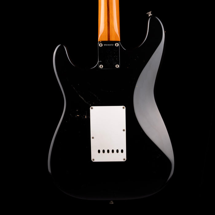 Pre Owned 1984 Fender American Vintage 1957 Stratocaster Black Electric Guitar With OHSC