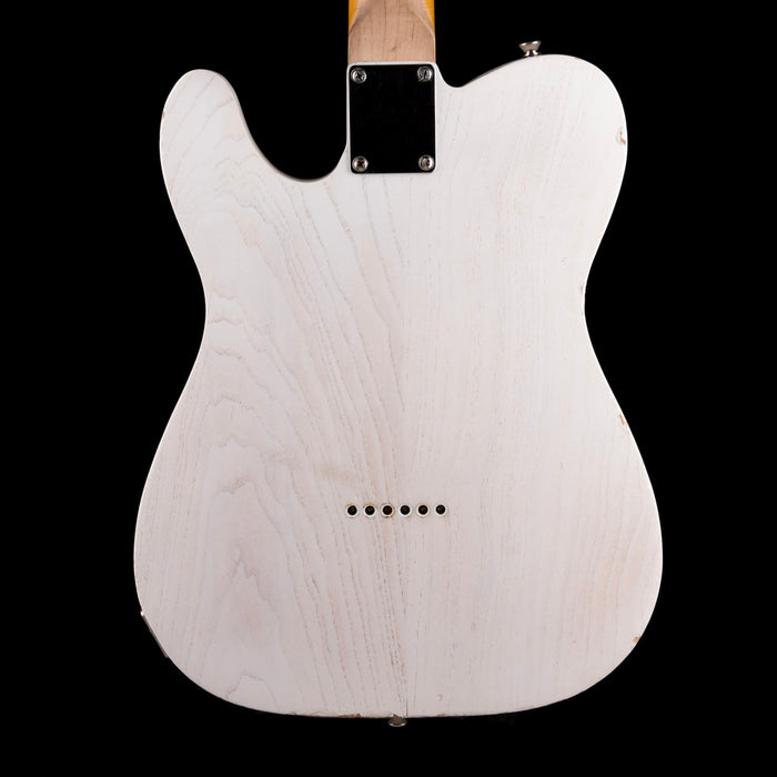 Pre Owned Partscaster T-Style Worn White Kuwabara Pickups With Gig Bag