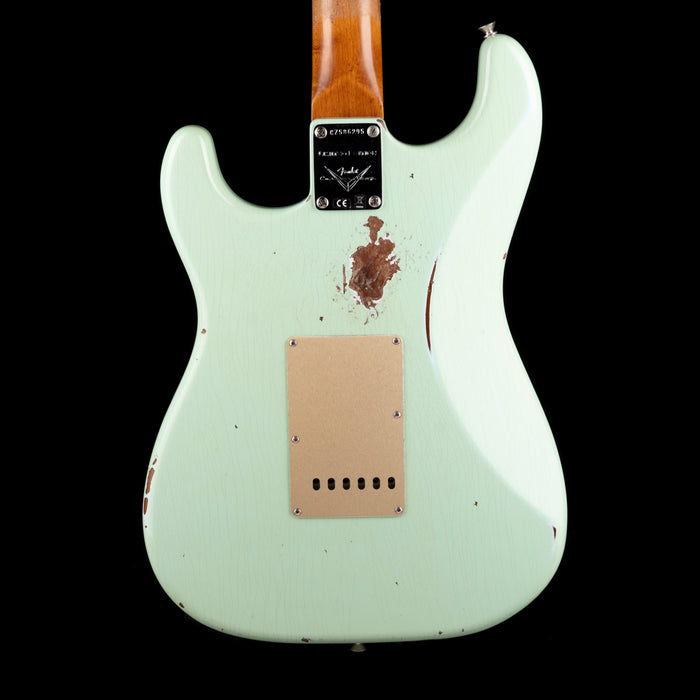 Fender Custom Shop Roasted 1960 Stratocaster Relic Birdseye Maple Aged Surf Green