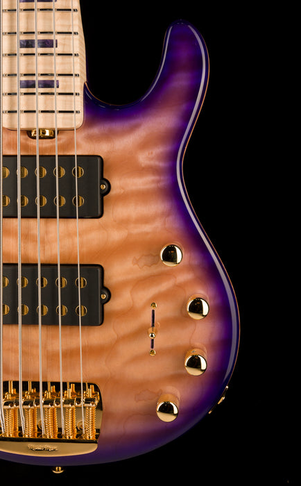 Ernie Ball Music Man BFR StingRay 5HH Bass Moonbeam Trans Purple Burst With Case