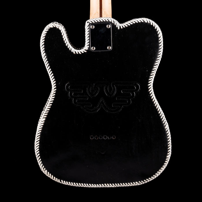 Pre-Owned  Partscaster  Wailin' Winnings T-Style Black/White Leather With HSC