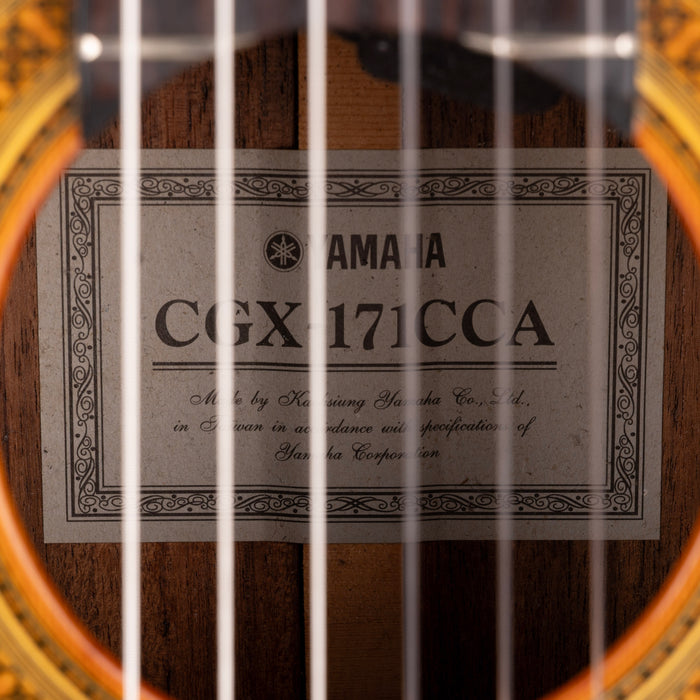 Pre-Owned Yamaha CGX-171CCA - Natural Nylon Acoustic Electric Guitar With Case