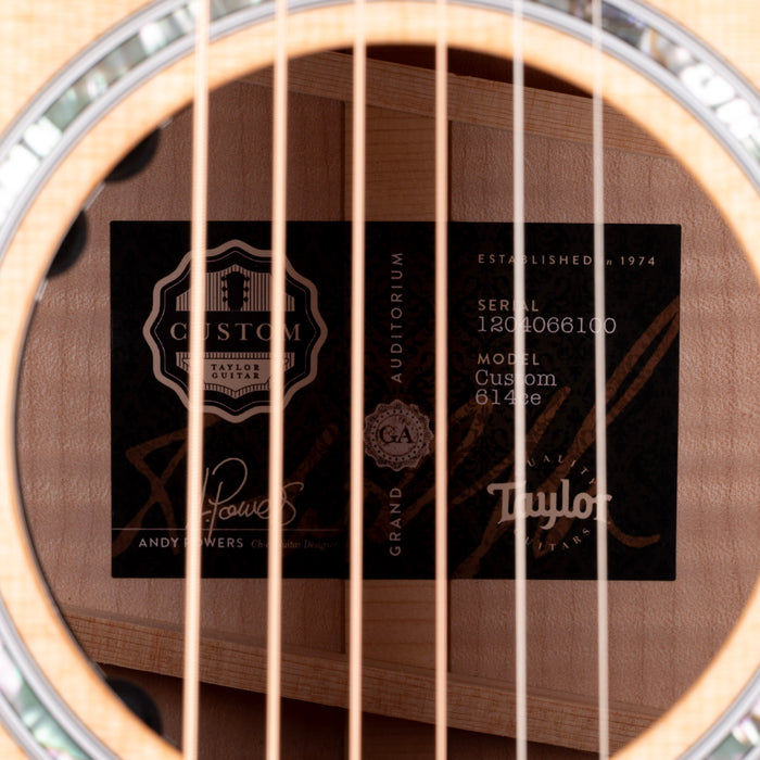 Taylor Truetone Custom Select 614ce Maple with Sitka Spruce Natural With Case