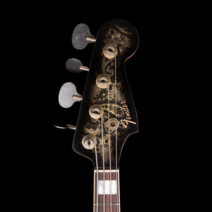Fender Custom Shop Limited Edition Black Paisley Jazz Bass With Case