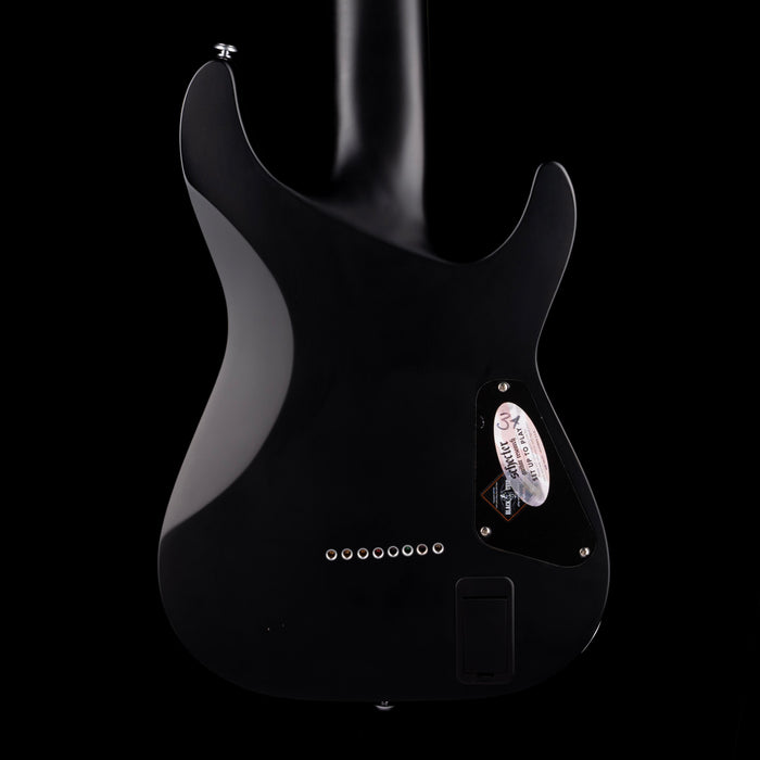 Used Schecter Damien Platinum-8 Satin Left-Handed Black with Case