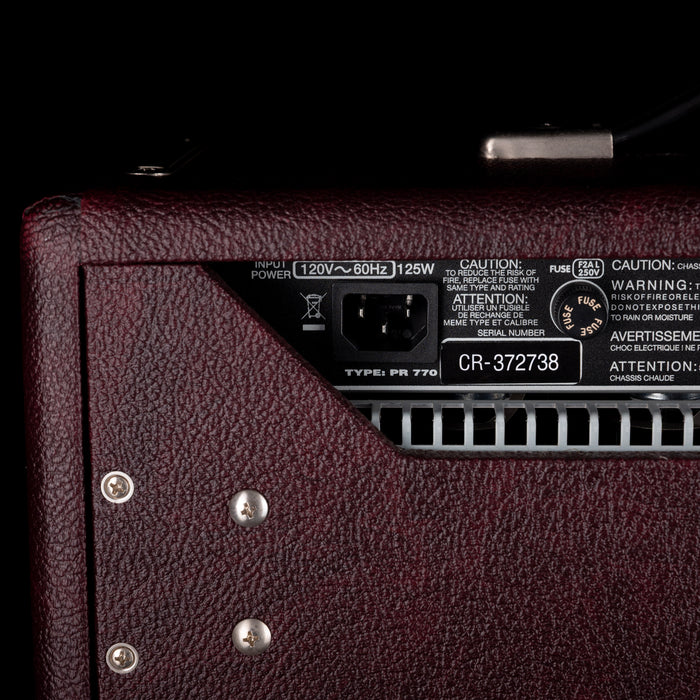 Pre-Owned 2017 Fender Special Run '65 Princeton Reverb Wine Red Guitar Amp Combo with Footswitch and Cover
