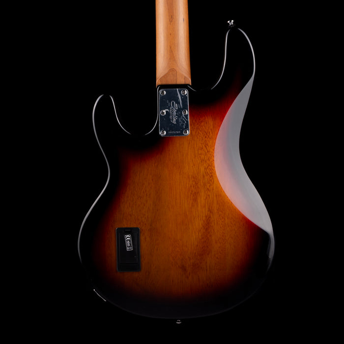 Sterling by Music Man StingRay H RAY34 Spalted Maple 3-Tone Sunburst