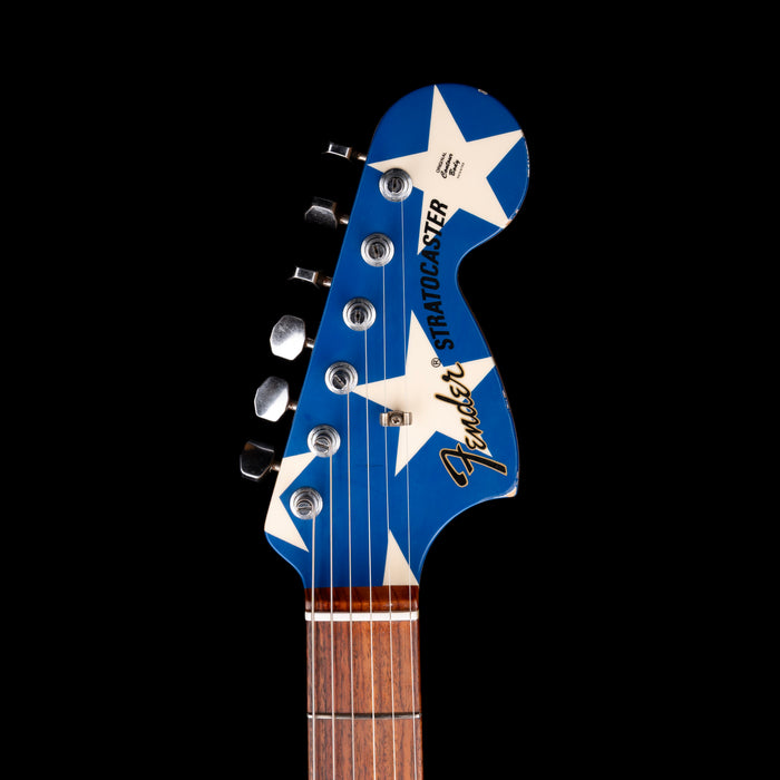 Pre-Owned Signed 2012 Fender Wayne Kramer Stratocaster USA Flag With Gig Bag