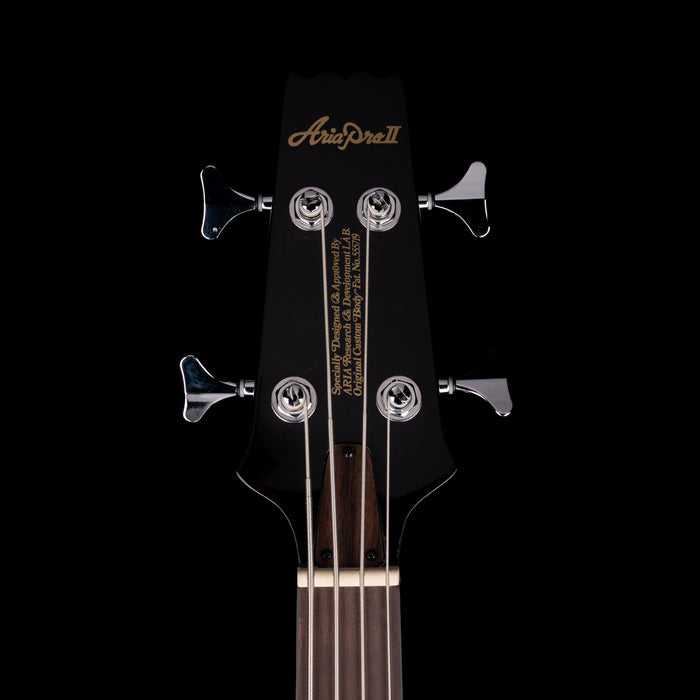 Aria Pro II Limited Edition SB-CLB Cliff Burton Signature Bass Black with Gig Bag