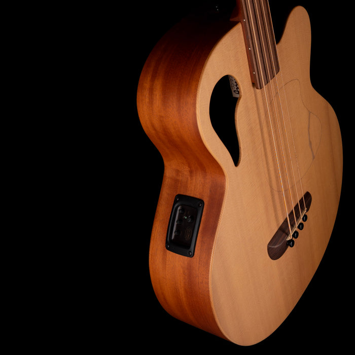 Pre-Owned 2005 Tacoma Thunderchief Fretless CB10C Acoustic-Electric Bass Natural with OHSC